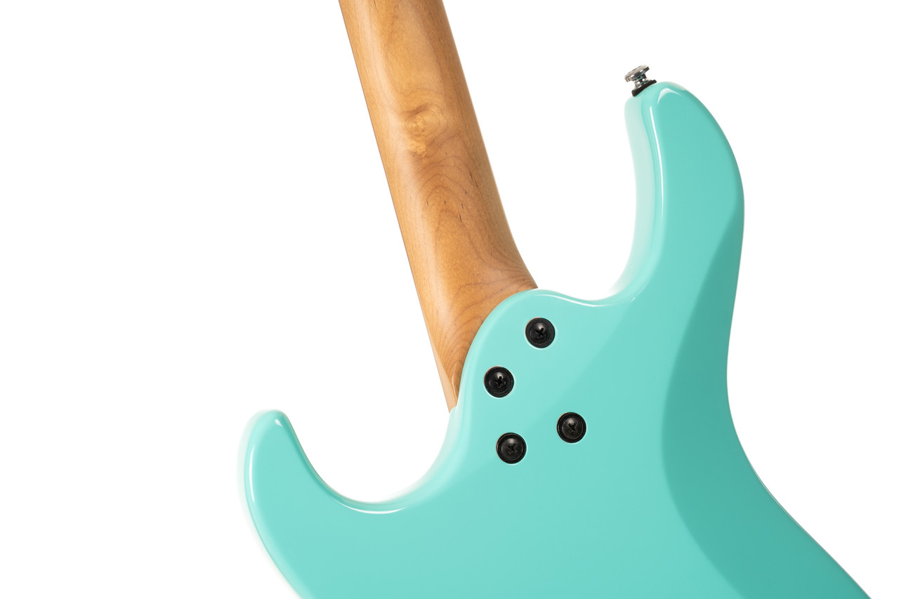 Cort G200SE Electric Guitar in Seafoam Green finish with HSS pickups and contoured body design.