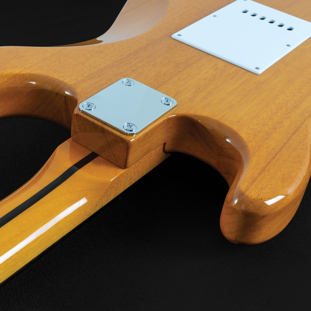 Oscar Schmidt OS-300-NH-A Double Cut Electric Guitar â€“ Natural