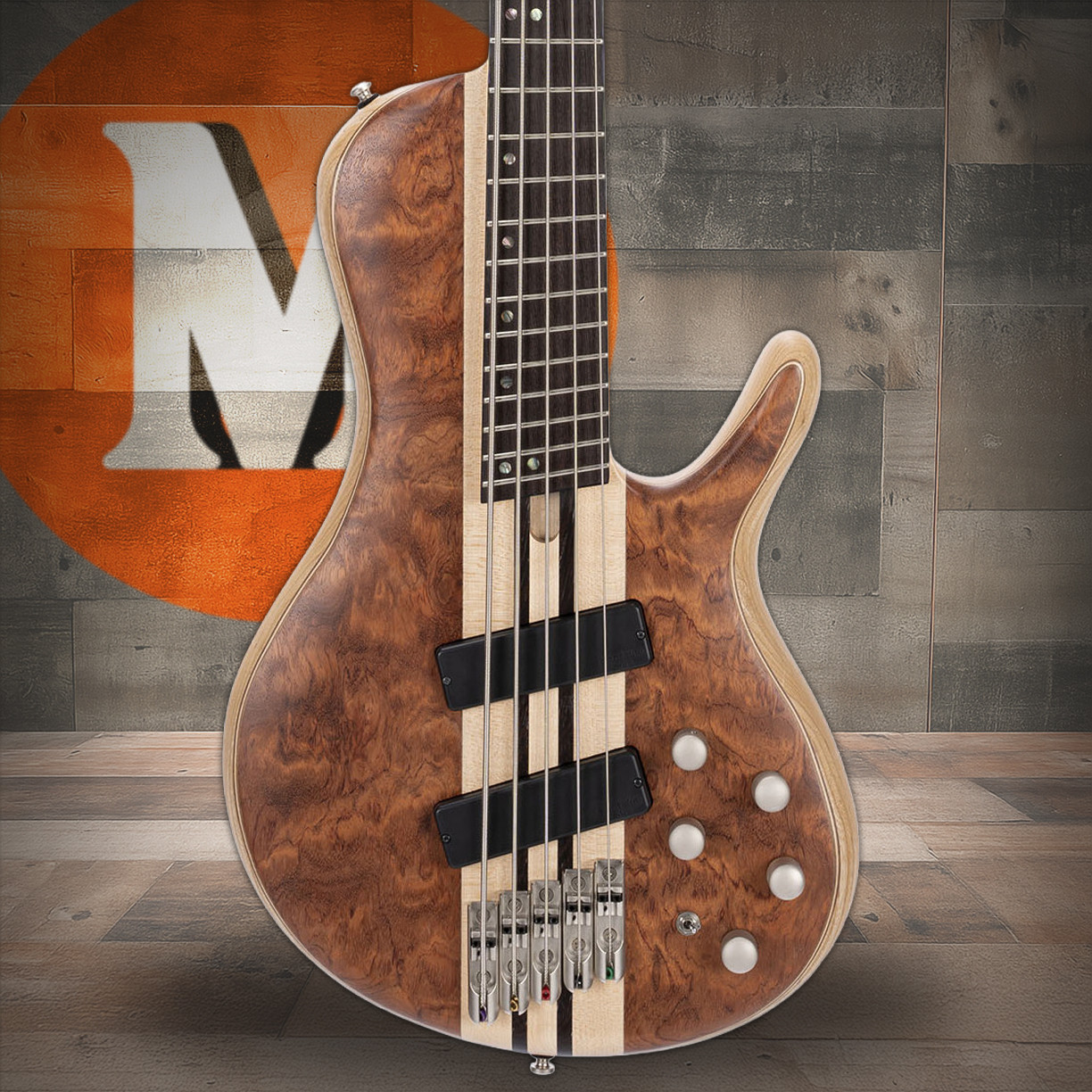 Cort A5BEYONDOPBN Artisan Series A5 Beyond 5-String Bass Guitar â