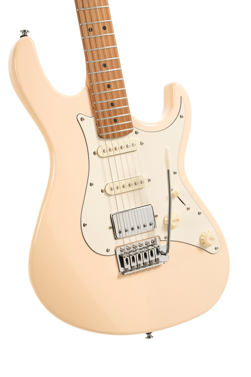 Cort G200SE Electric Guitar in Aged Cream finish featuring double cutaway body, versatile pickups, and vintage-style hardware – available at Musician Madness.