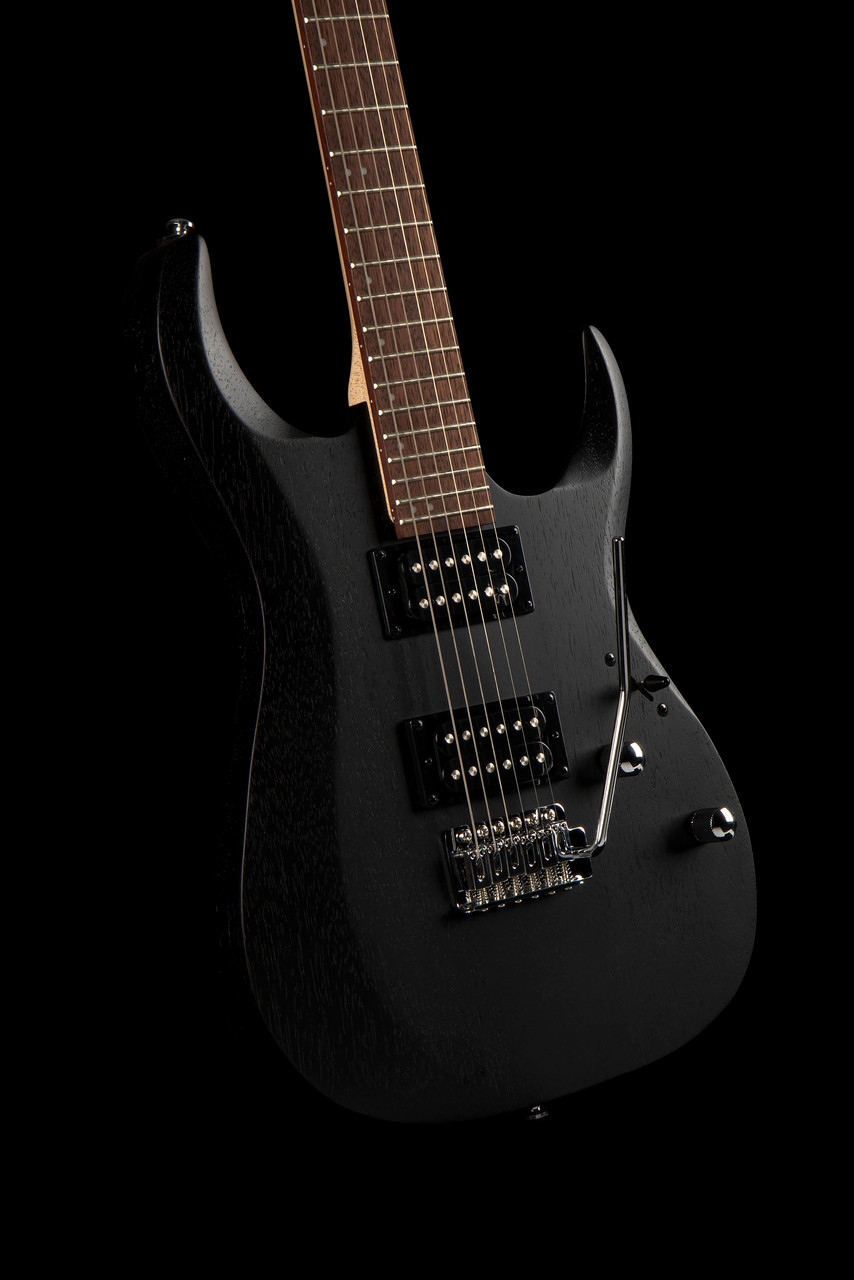 Cort X100OPBK X Series 100 Double Cutaway Electric Guitar in Open Pore Black finish featuring dual humbuckers, fast neck, and modern styling â€“ available at Musician Madness.