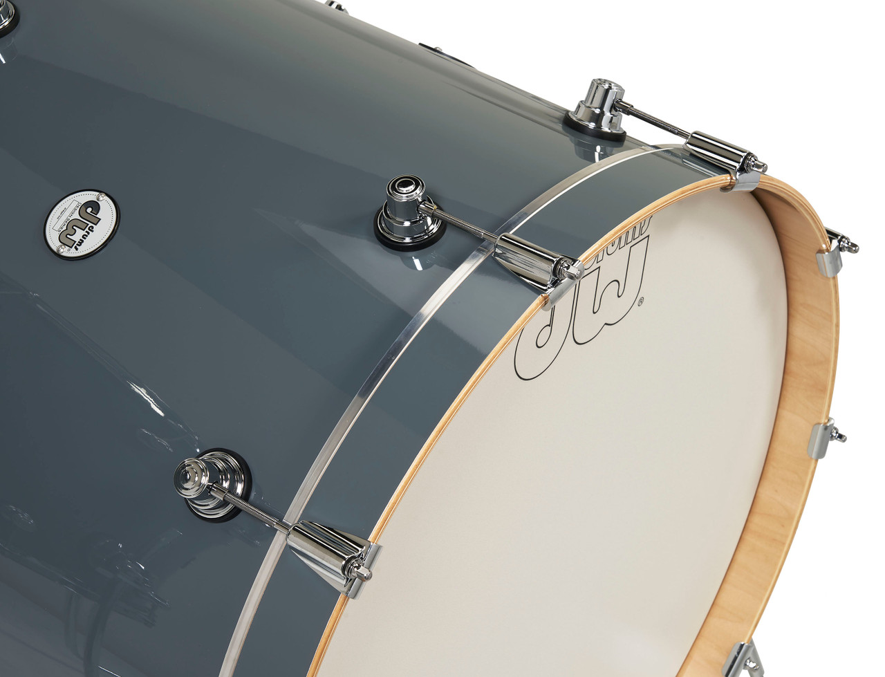 DW Design Series 4-Piece 22" Bass Drum Maple Shell Pack - Steel Gray w/Chrome Hardware | Musician Madness