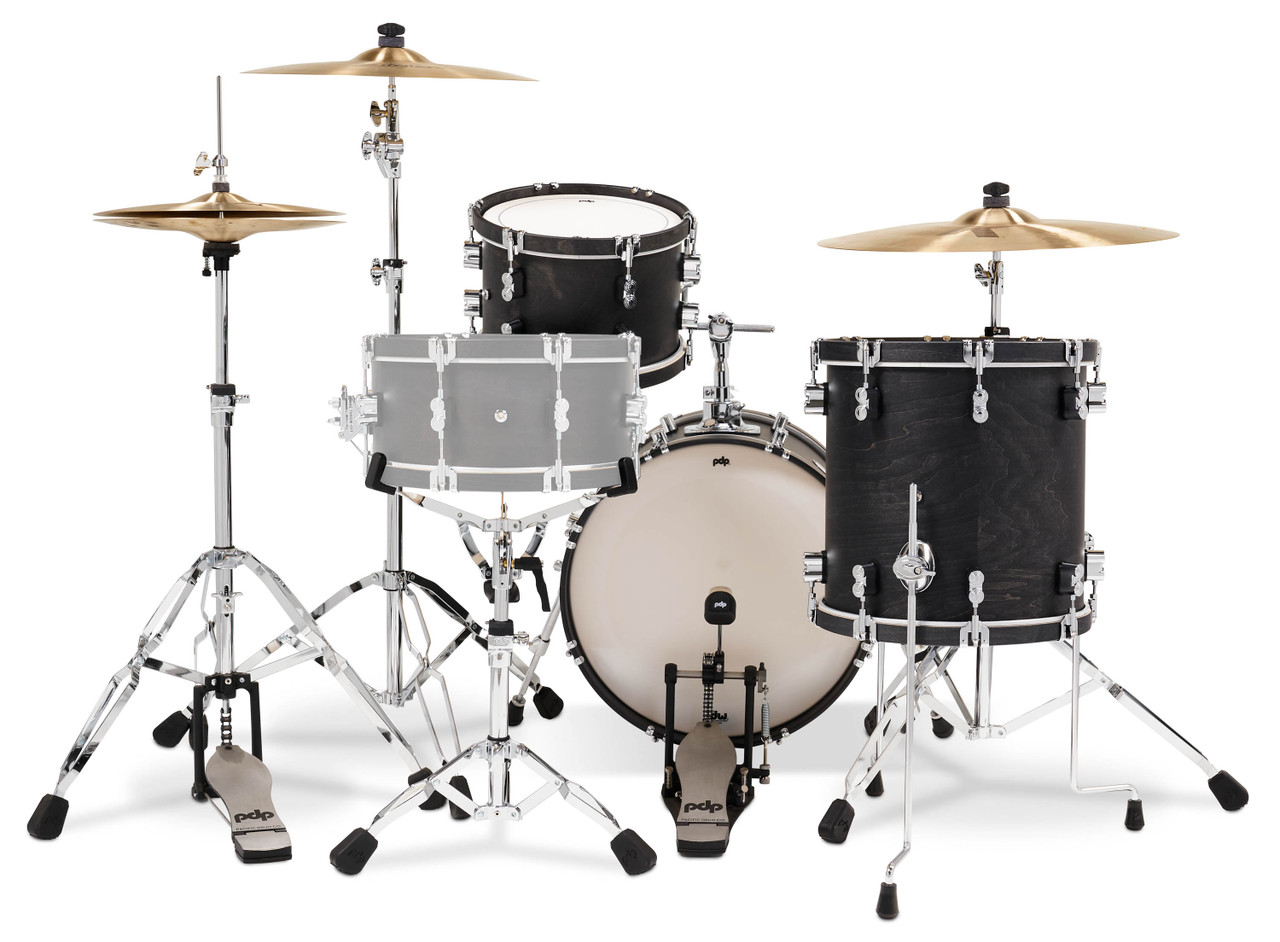 PDP Classic Bop Kit - Ebony w/ Ebony Hoops (PDCC1803E)