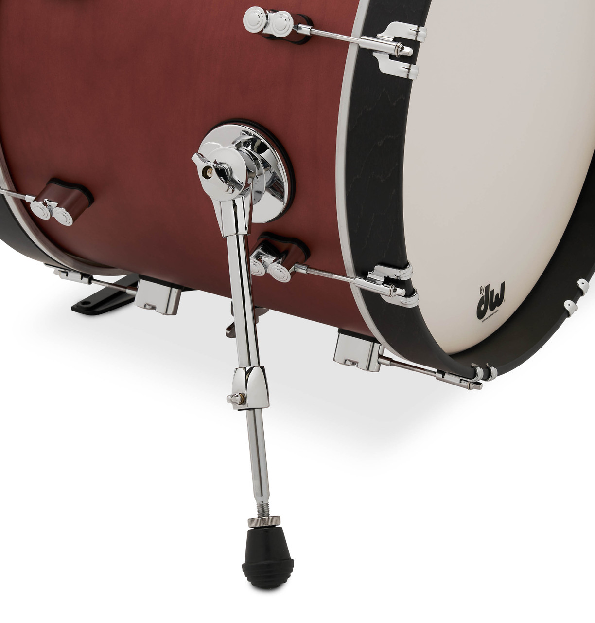 PDP PDCC1803OE Classic Bop Kit 4-piece drum set in Ox Blood finish with Ebony hoops featuring maple shells, vintage tone, and compact jazz design - available at Musician Madness.