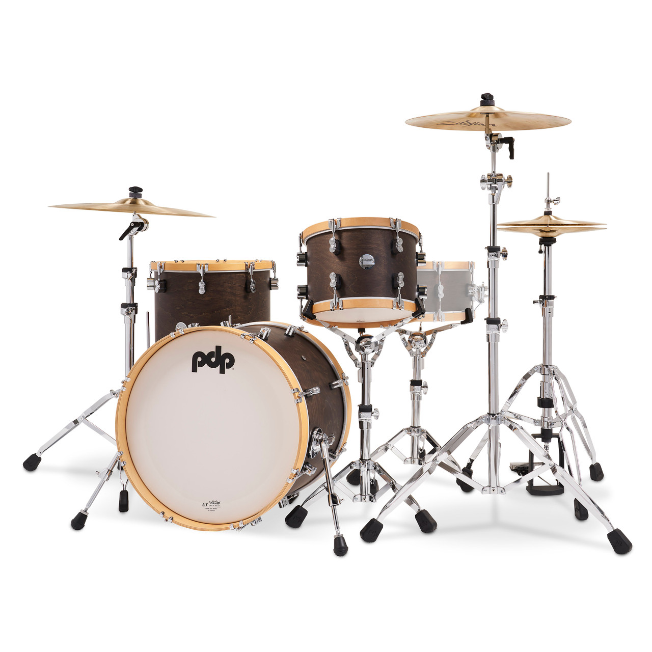 PDP  Classic Kit - 20" Kick, Walnut w/ Natural Hoops (PDCC2013WN) | Musician Madness