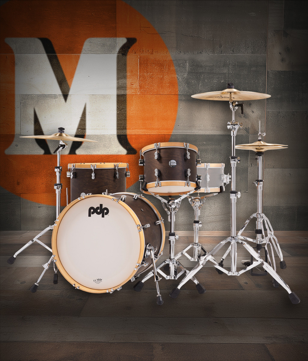 PDP  Classic Kit - 20" Kick, Walnut w/ Natural Hoops (PDCC2013WN) | Musician Madness