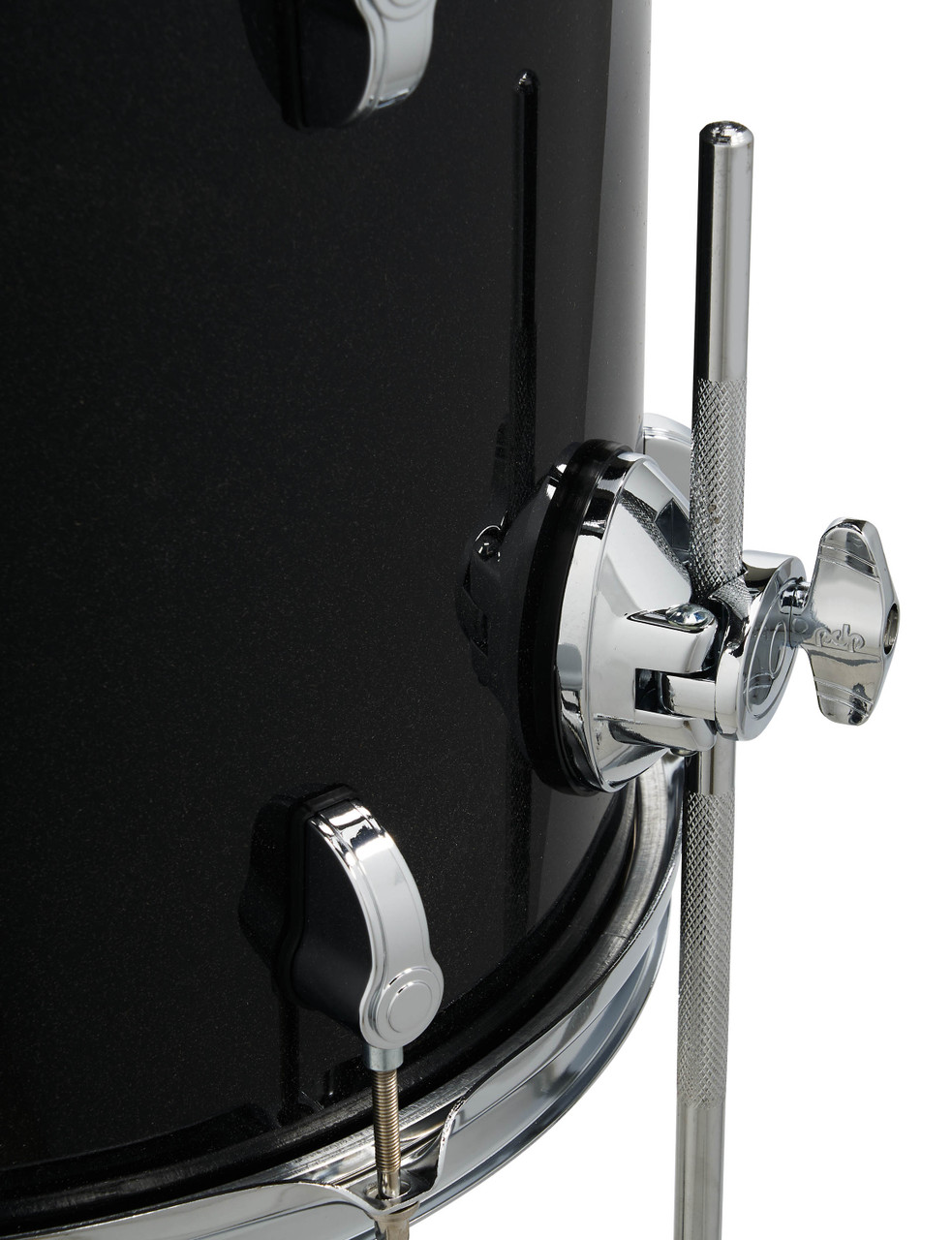 PDP New Yorker 4-Piece Drum Kit - Black Onyx Sparkle w/ Chrome Hardware (PDNY1604BO) | Musician Madness