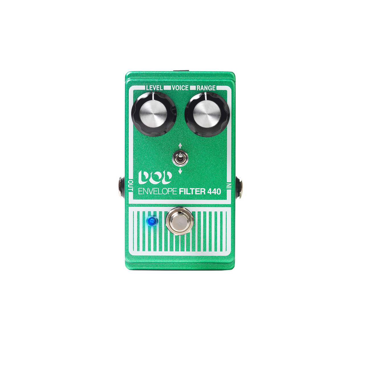 Digitech DOD440-14 Envelope Filter 440 pedal featuring classic green finish and responsive range controls for vintage auto-wah tones and dynamic filter sweeps.