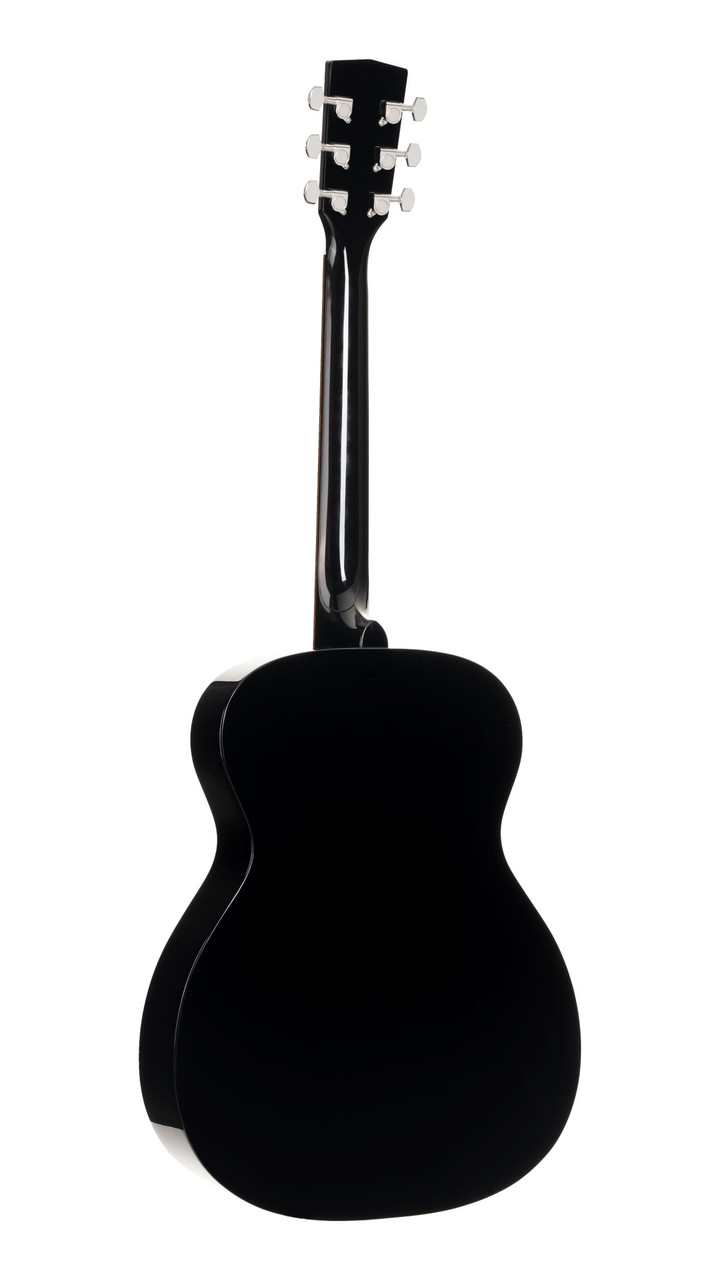 Cort L60BK Luce Series L60 Orchestra Acoustic Guitar featuring solid spruce top, mahogany back and sides, and a sleek black gloss finish with comfortable orchestra body shape.