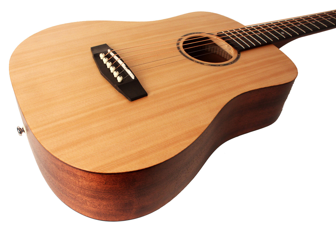 Cort ADMINIOP Standard Series Acoustic Dreadnought 3/4 Size Guitar featuring a spruce top, mahogany body, and open pore finish for light, resonant tone and easy handling.