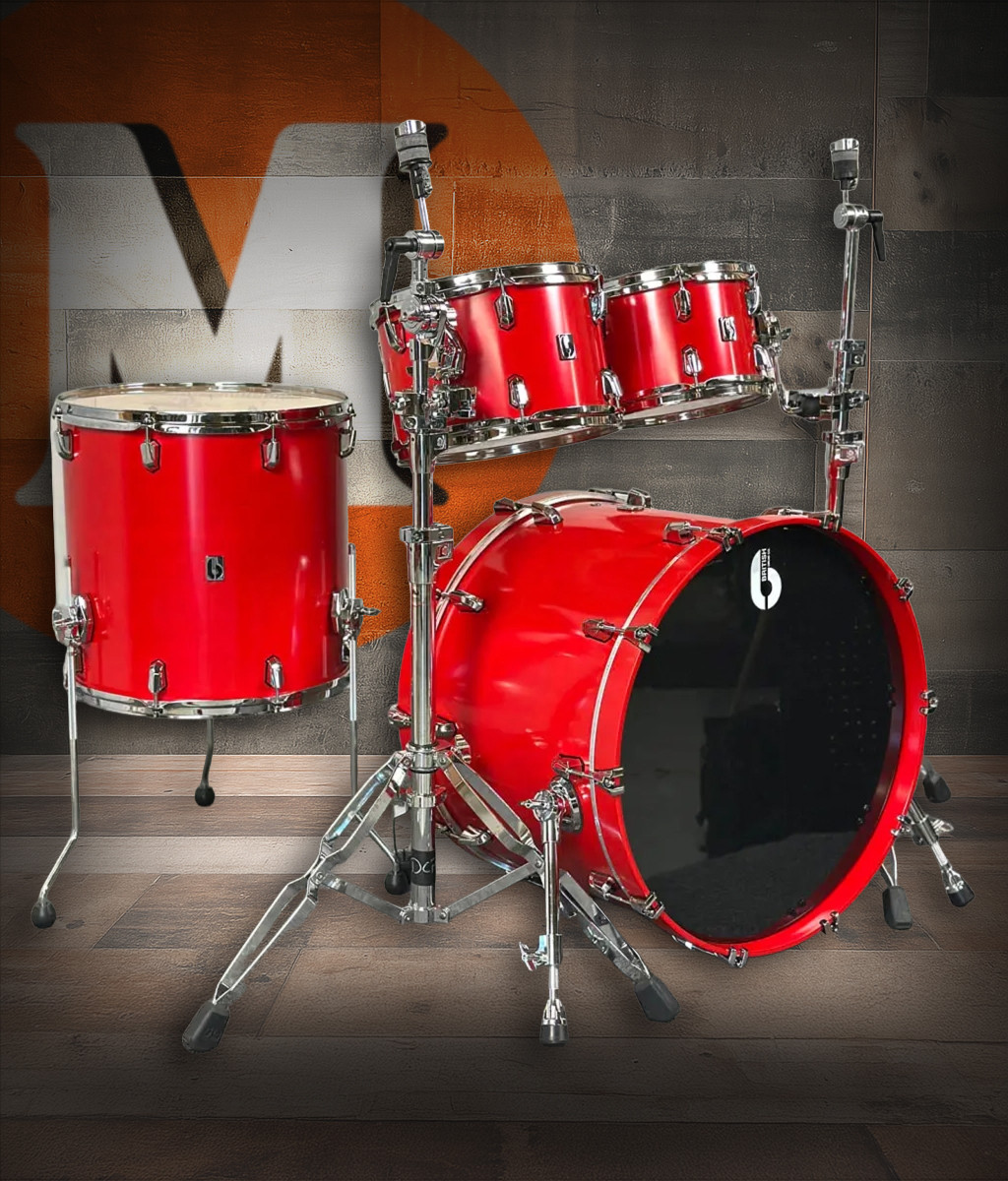 British Drum Co. Enigma Club Kit Satin Scarlett 22â€ | Musician