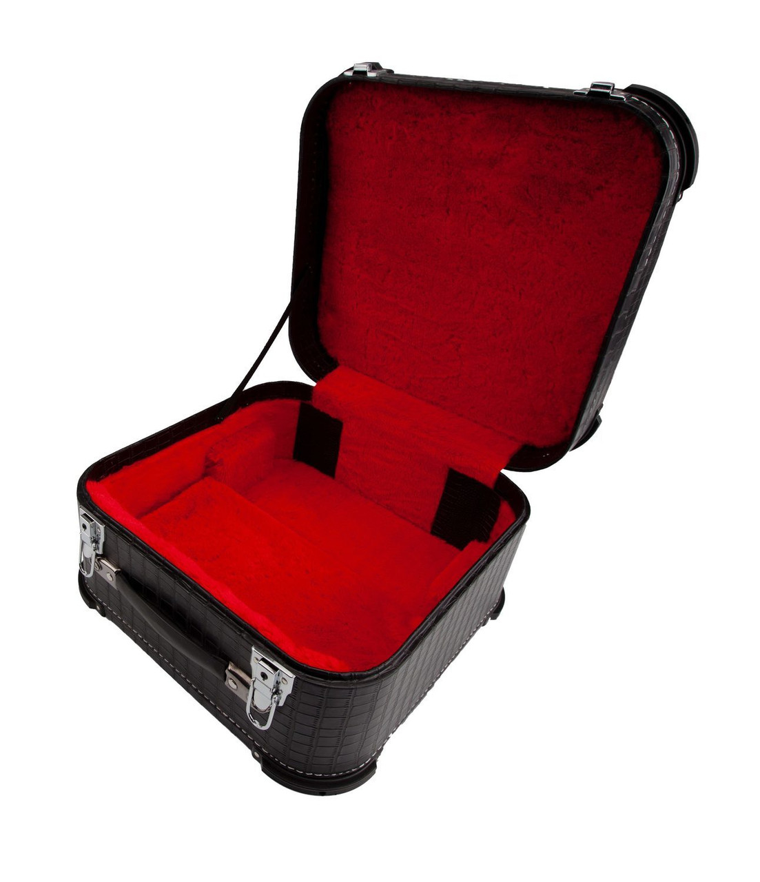 Hohner 12X-DX Upgraded Accordion Hard Case featuring a reinforced exterior, secure metal latches, and plush interior liningâ€”fits Hohner 3100, CO, 3522, Corona III, and XTREME models.