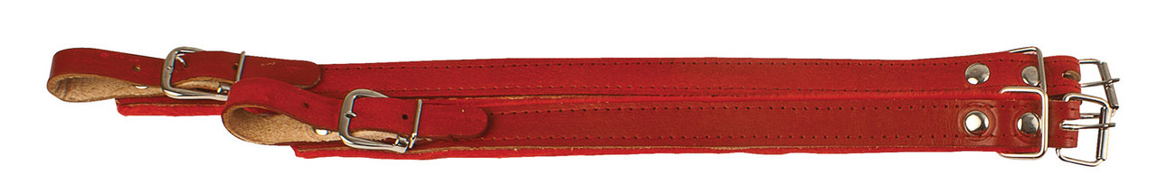 Hohner ACC-STRAP 5-RED Red Leather Accordion Straps featuring high-quality red leather construction, adjustable length, and padded comfort for stylish, secure performance.