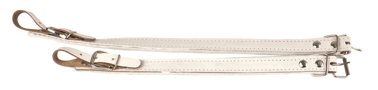 Hohner White Leather Accordion Straps (ACC-STRAP 6-WHT) | Musician Madness