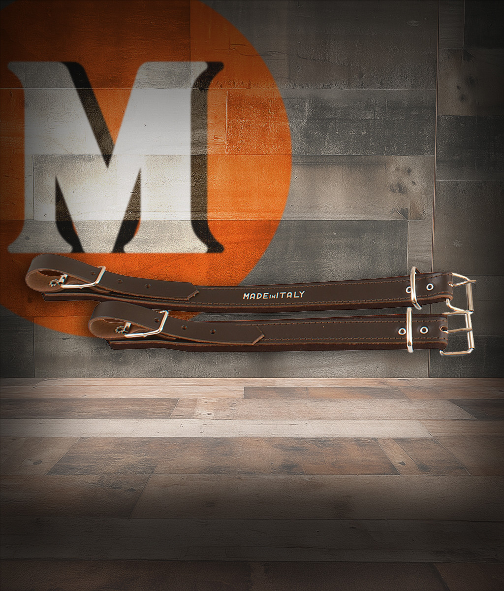 Hohner SE5-BRN Leather Strap Extender in brown featuring high-quality leather, reinforced stitching, and adjustable design to extend accordion strap length and comfort.