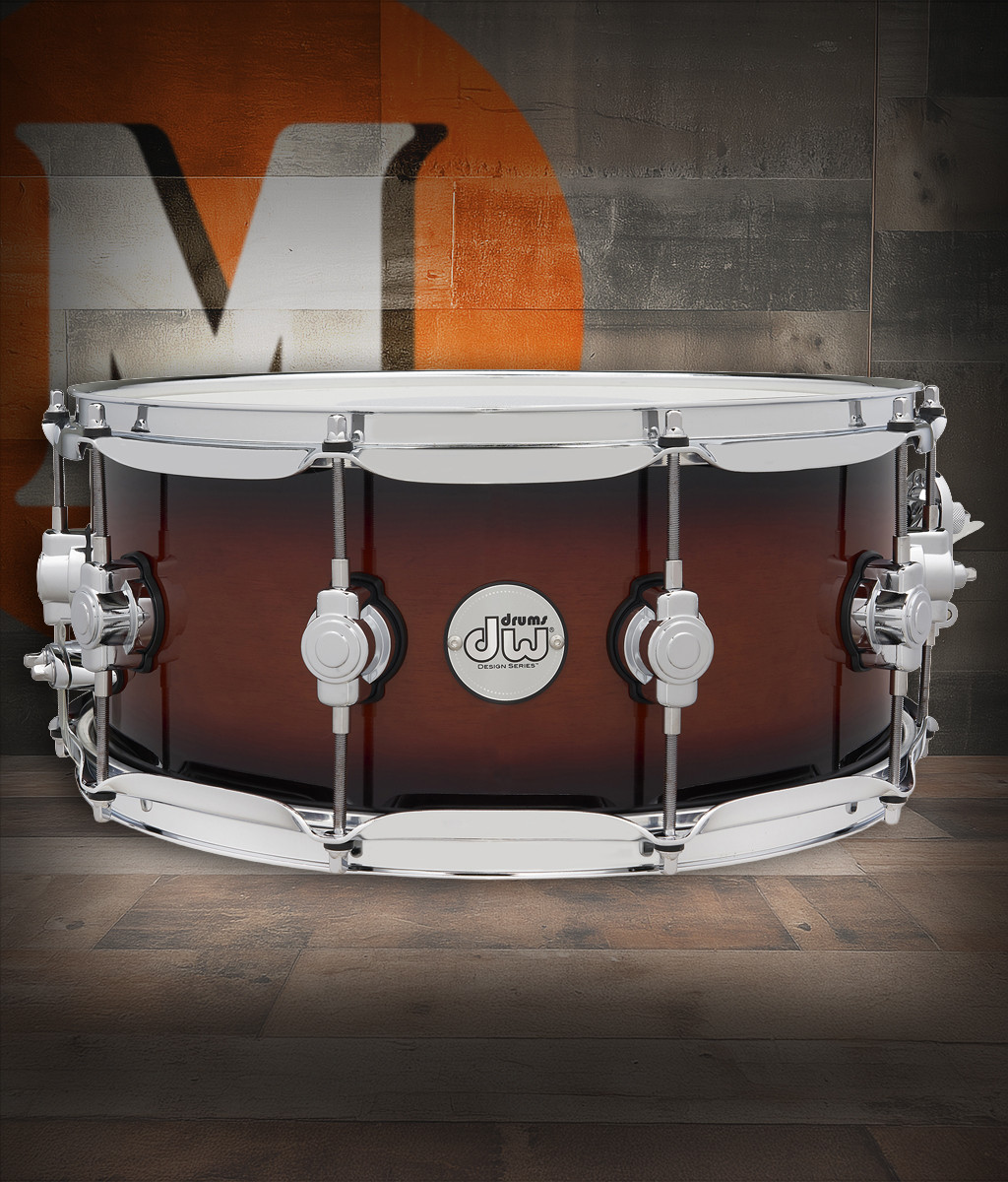 DW Design Series 6x14 Snare Drum - Tobacco Burst (DDLG0614SSTB) | Musician Madness