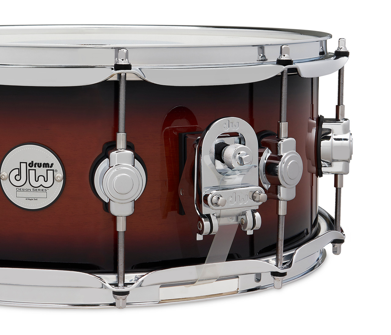DW Design Series 6x14 Snare Drum - Tobacco Burst (DDLG0614SSTB) | Musician Madness