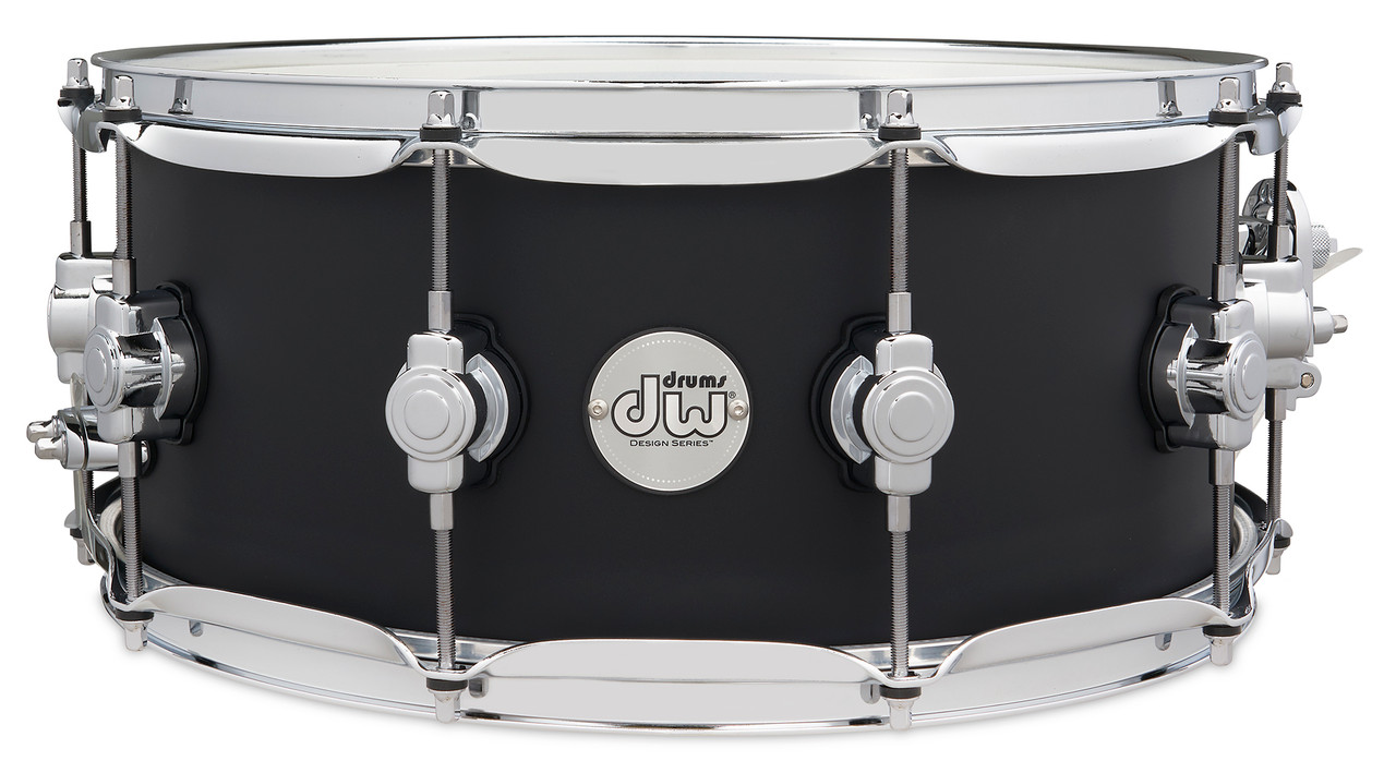 DW Design Series Snare Drum, 6x14 - Black Stain (DDLM0614SSBL) | Musician Madness