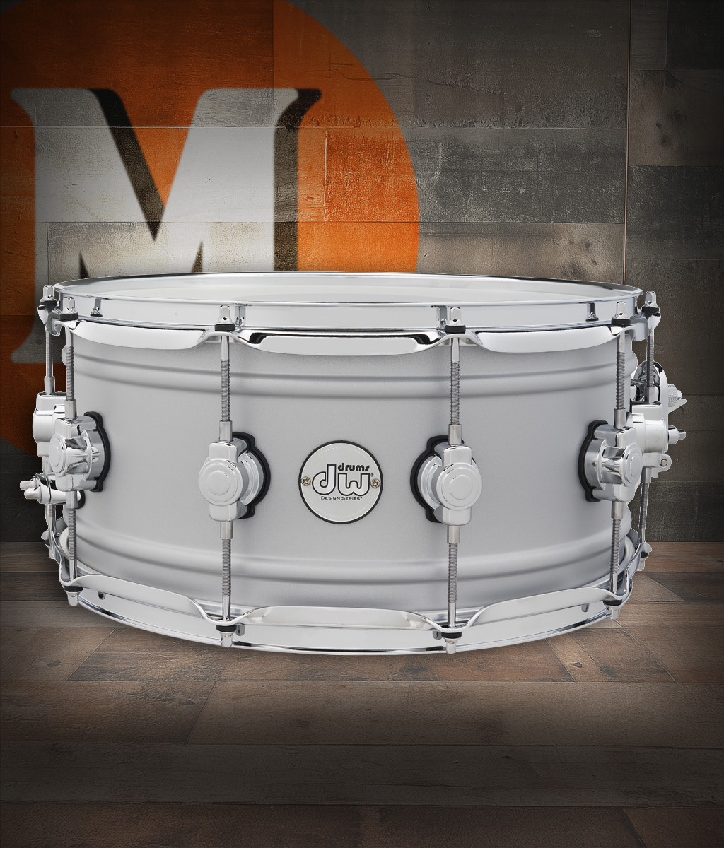 DW Design Snare Matte Aluminum 6.5x14 (DDSD6514MACR) | Musician Madness