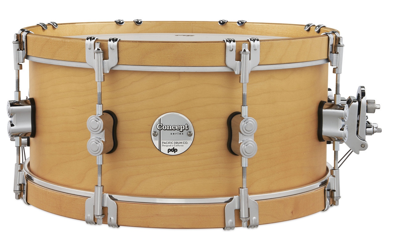PDP Concept Classic 6.5x14 Natural Stain Snare with Natural Stain Wood Hoops (PDCC6514SSNN) | Musician Madness