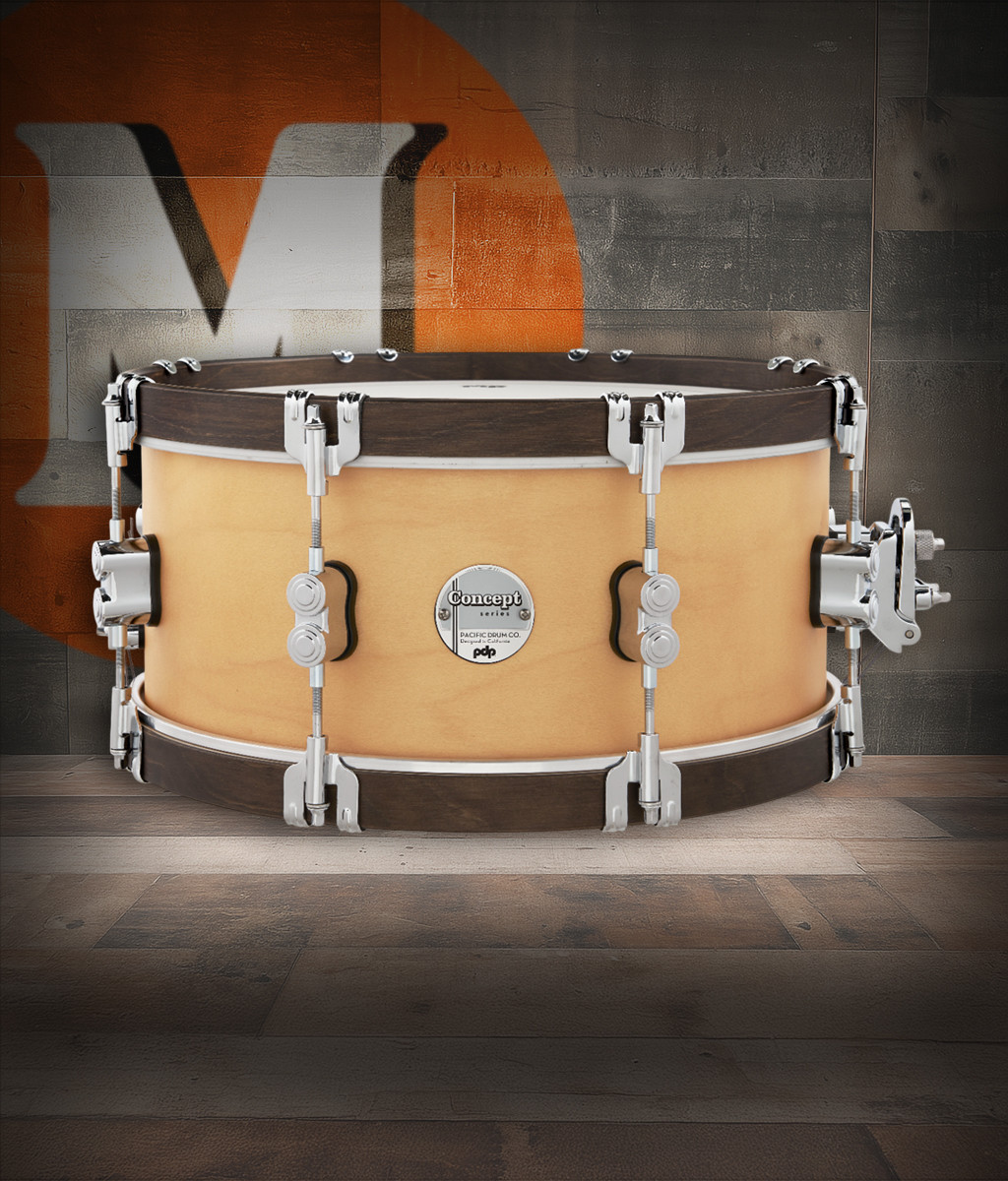 PDP Concept Classic 6.5x14 Natural Stain Snare with Walnut Stain Wood (PDCC6514SSNW) | Musician Madness