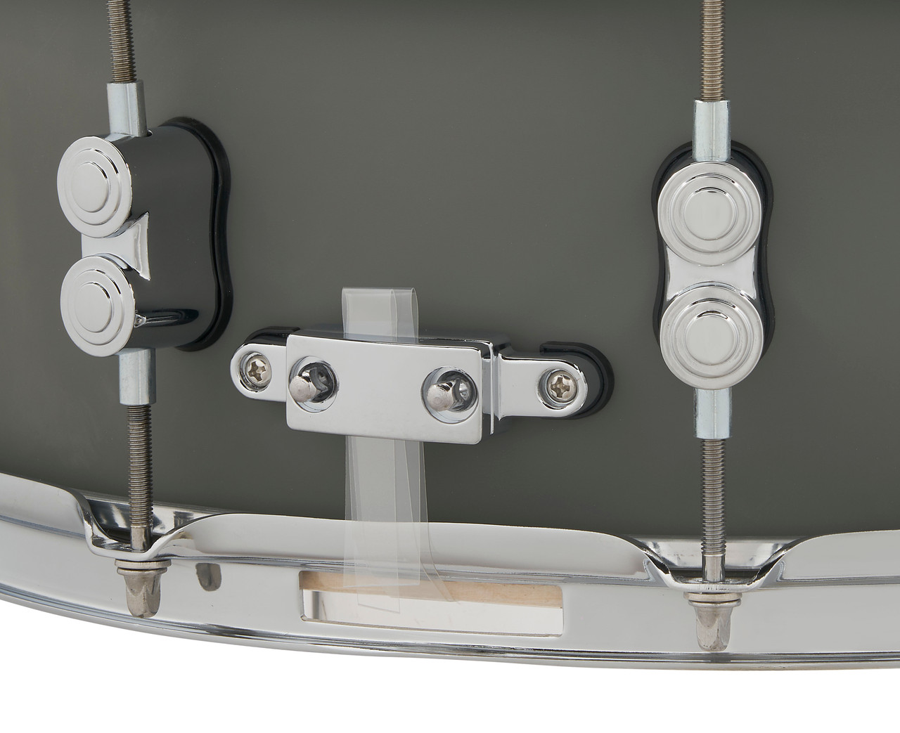 PDP Concept Maple 5.5x14 Snare Satin Pewter Finish Ply with Chrome Hardware (PDCM5514SSSP) | Musician Madness