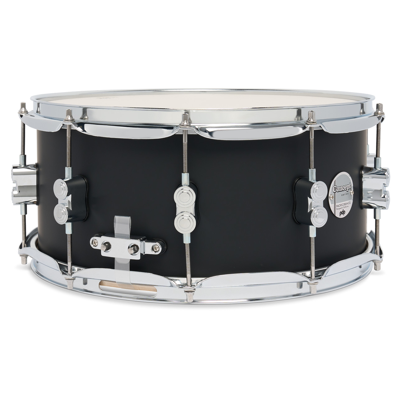 PDP Concept Maple 6.5x14 Satin Black FinishPly Snare (PDCM6514SSBK) | Musician Madness