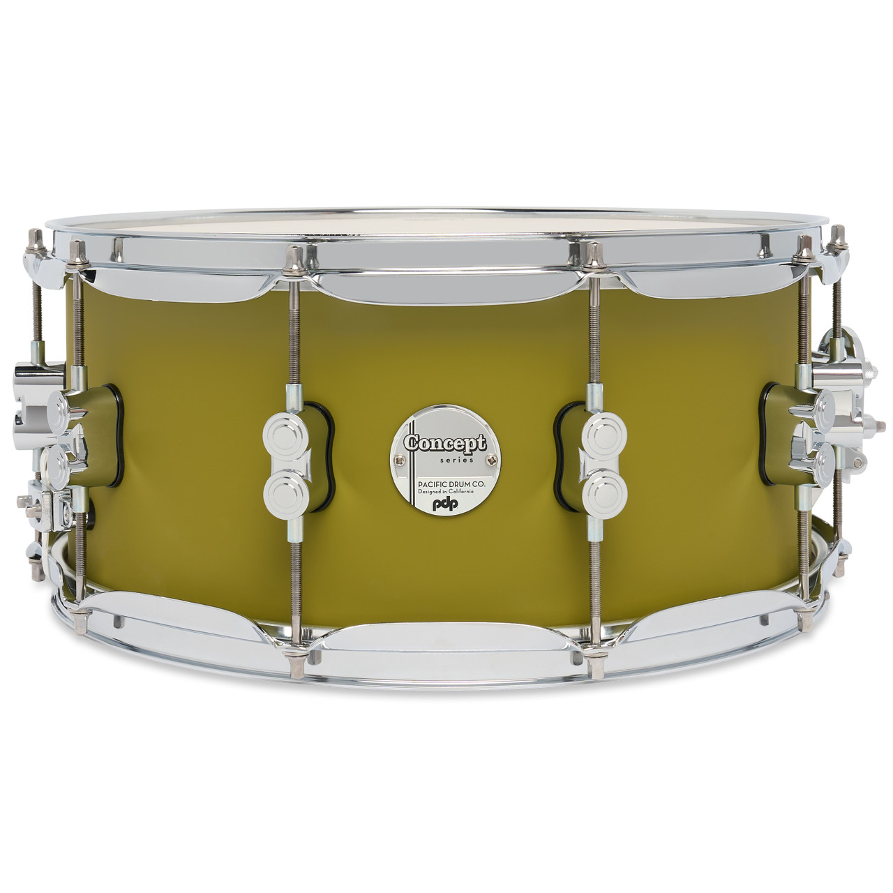 PDP Concept Maple 6.5x14 Satin Olive FinishPly Snare (PDCM6514SSSO) | Musician Madness