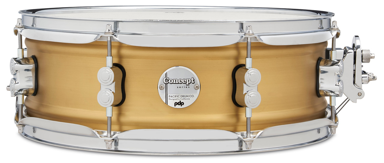 PDP Concept Series 5x14 1.2mm Natural Satin Brushed Brass (PDSN0514NBBC) | Musician Madness