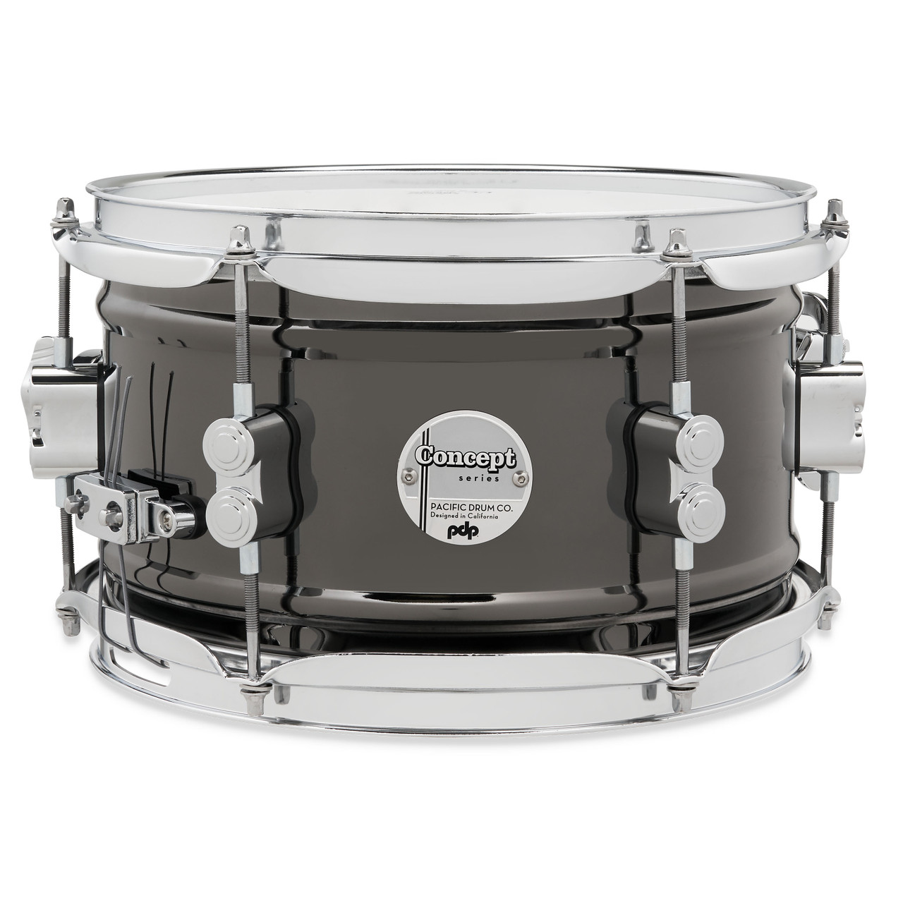 PDP Concept Series Metal Snare, 6x10, Black Nickel Over Steel (PDSN0610BNCR) | Musician Madness