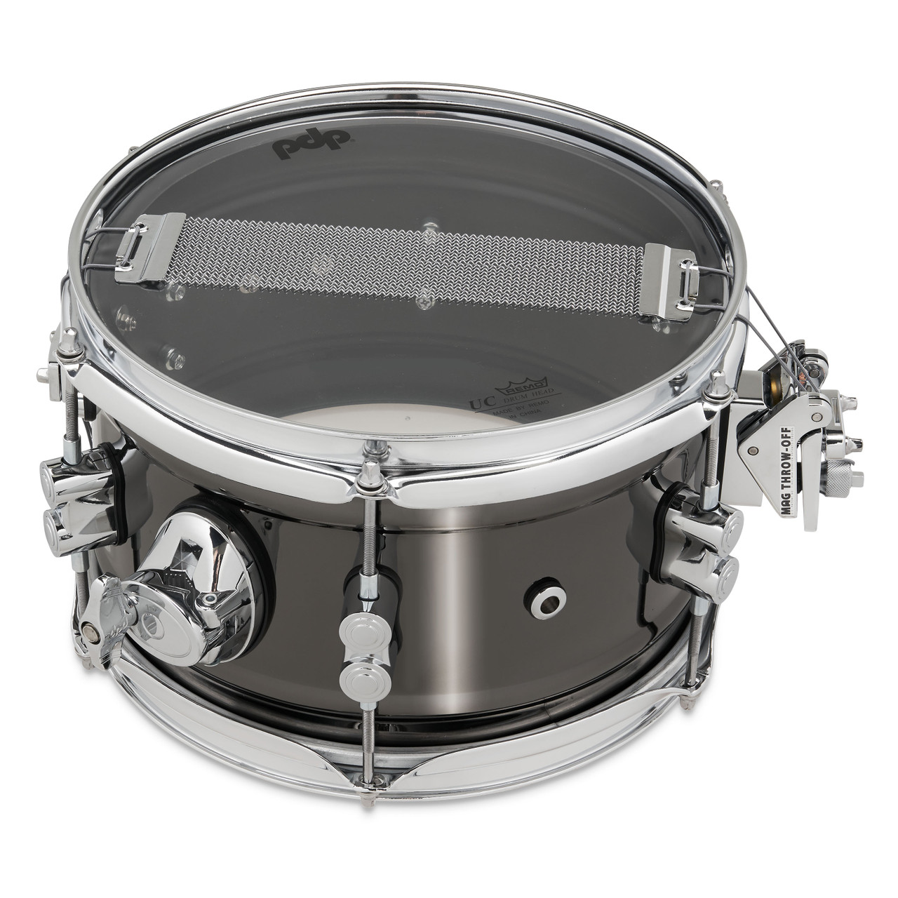 PDP Concept Series Metal Snare, 6x10, Black Nickel Over Steel (PDSN0610BNCR) | Musician Madness