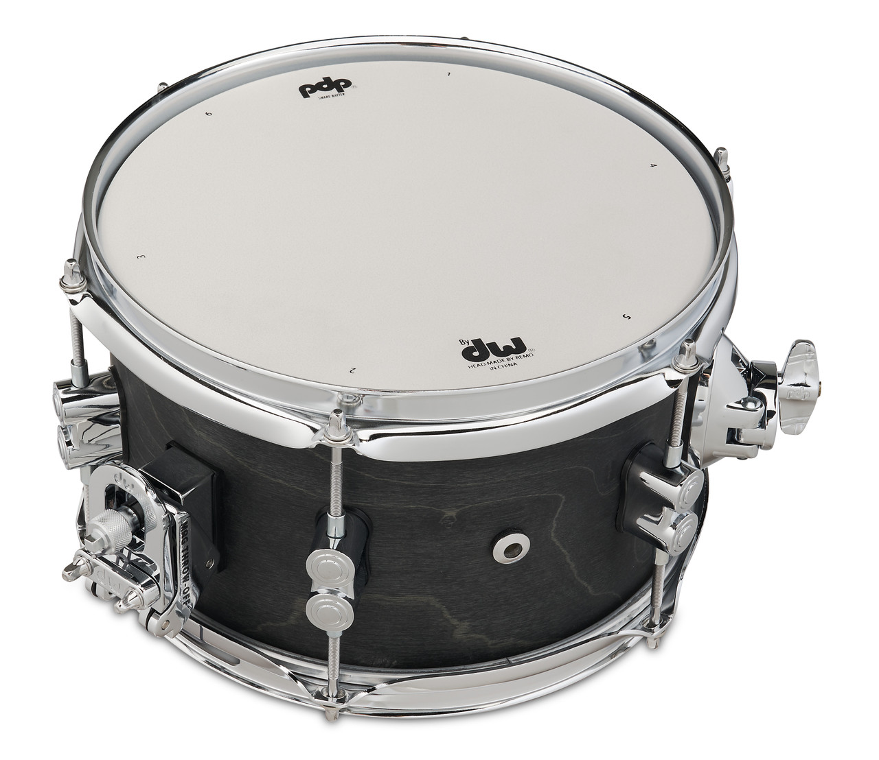 PDP Concept Series Black Wax Maple Snare, 6x10, Satin Black w/Chrome Hardware (PDSN0610BWCR) | Musician Madness