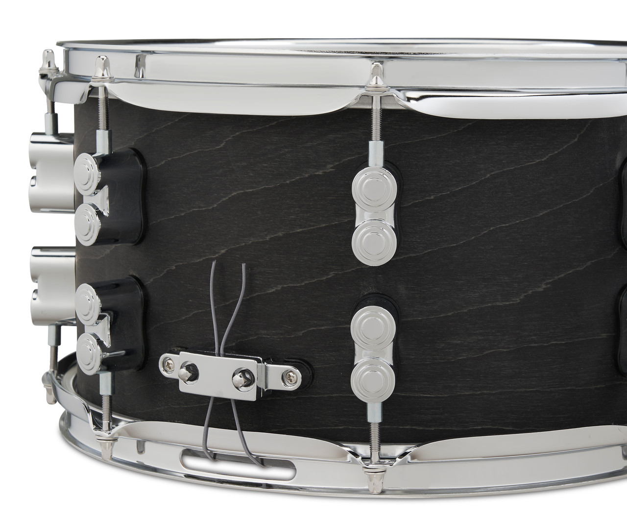 PDP Concept Series Black Wax Maple Snare, 7x13, Satin Black w/Chrome Hardware (PDSN0713BWCR) | Musician Madness