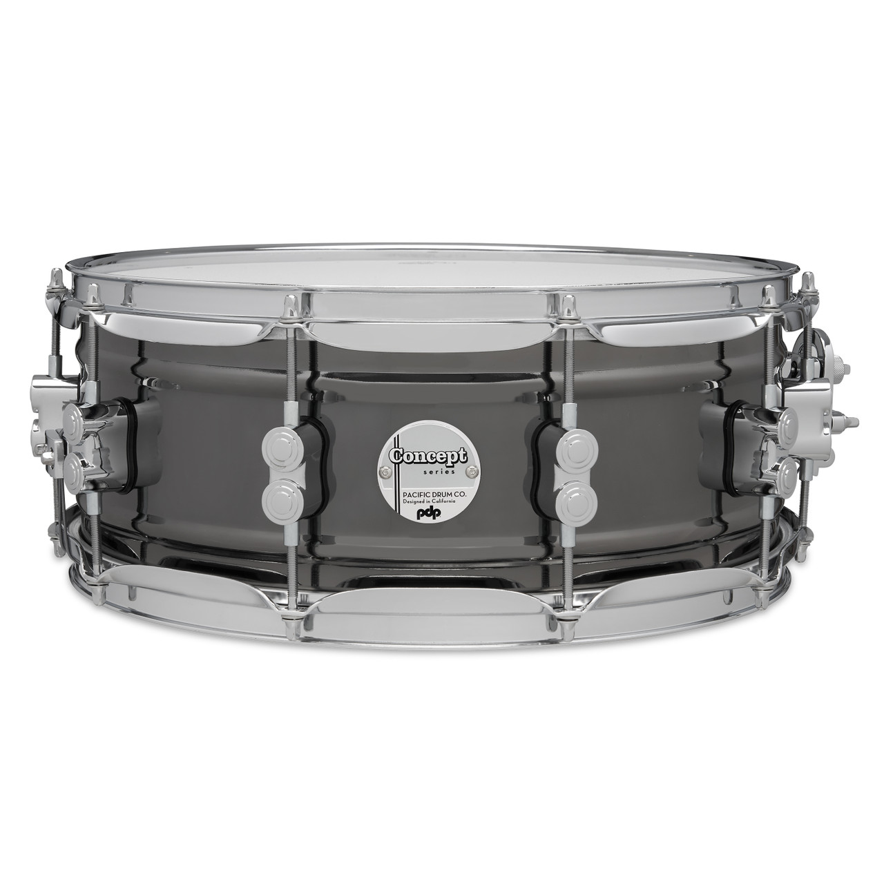 PDP Concept Series Metal Snare, 5.5x14, Black Nickel Over Steel w/Chrome Hardware (PDSN5514BNCR) | Musician Madness