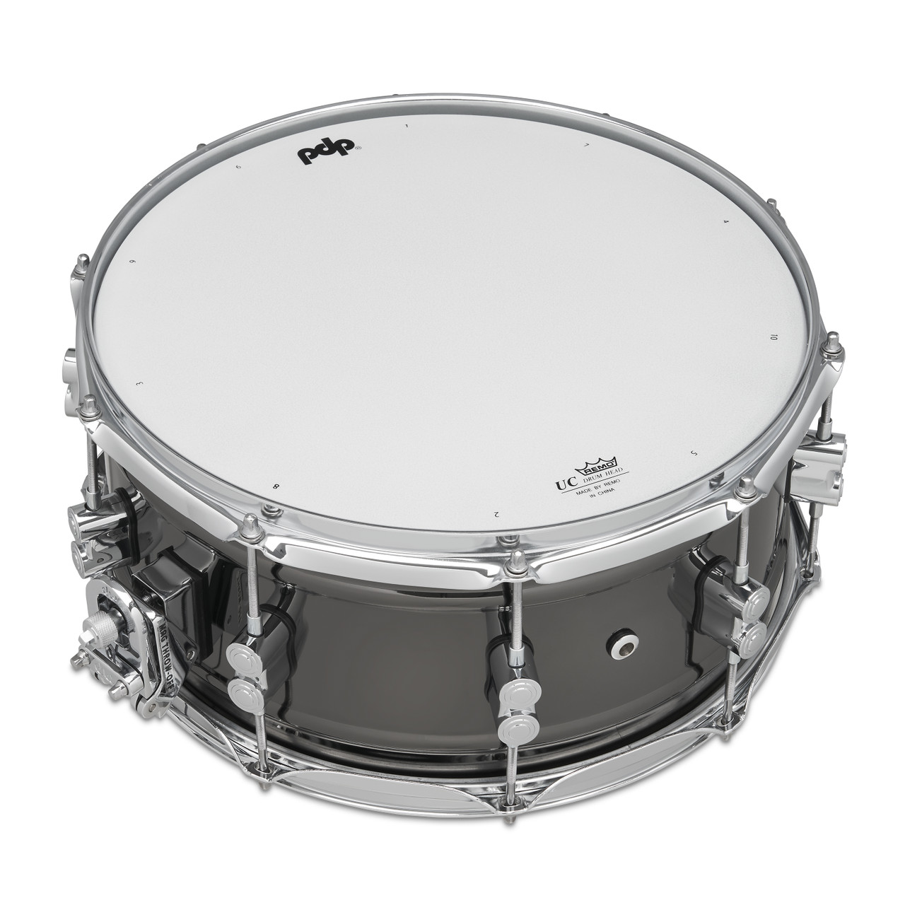 PDP Concept Series Metal Snare, 6.5x14, Black Nickel Over Steel w/Chrome Hardware (PDSN6514BNCR) | Musician Madness