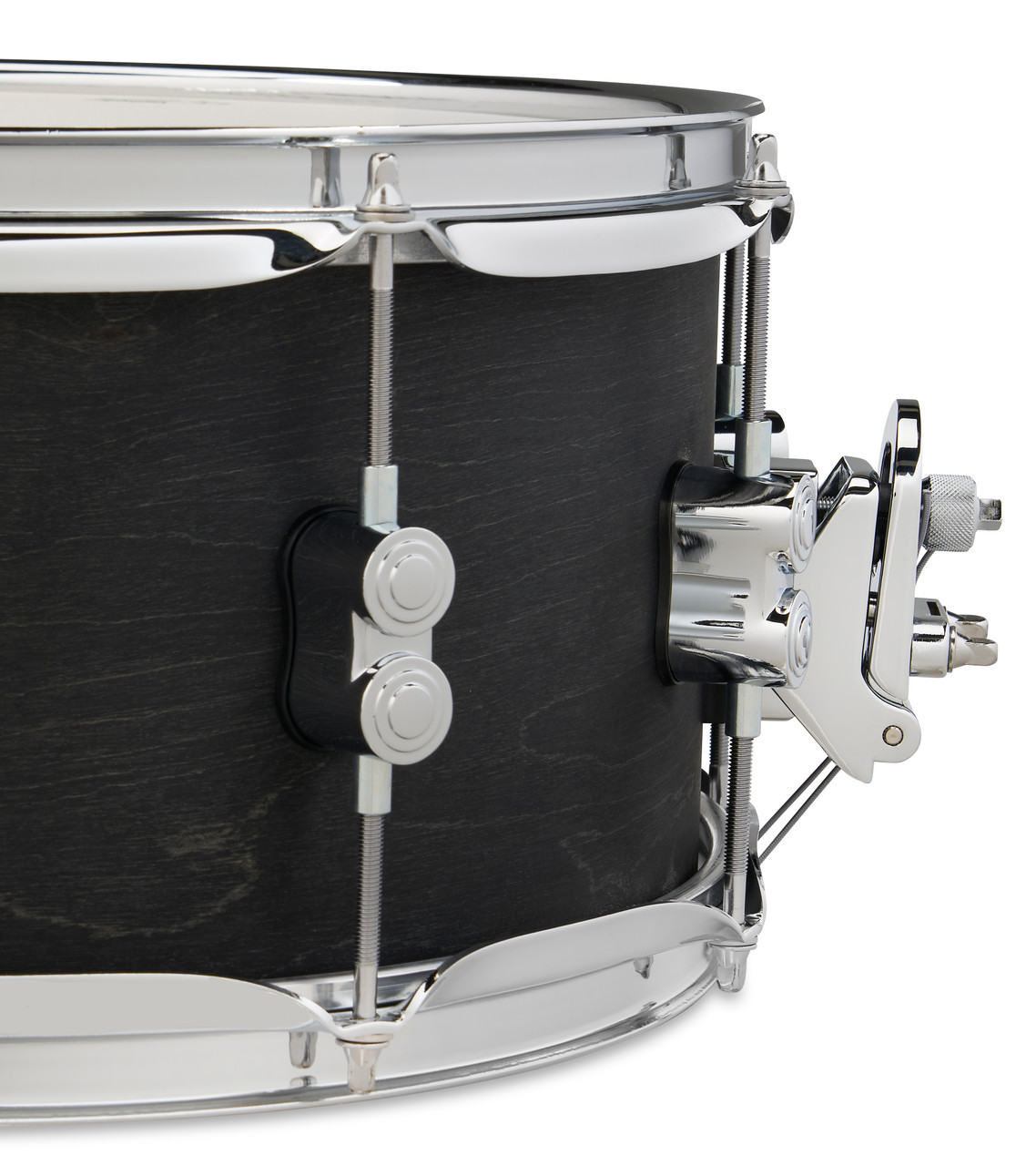 PDP Concept Series Black Wax Maple Snare, 6.5x14, Satin Black w/Chrome Hardware (PDSN6514BWCR) | Musician Madness