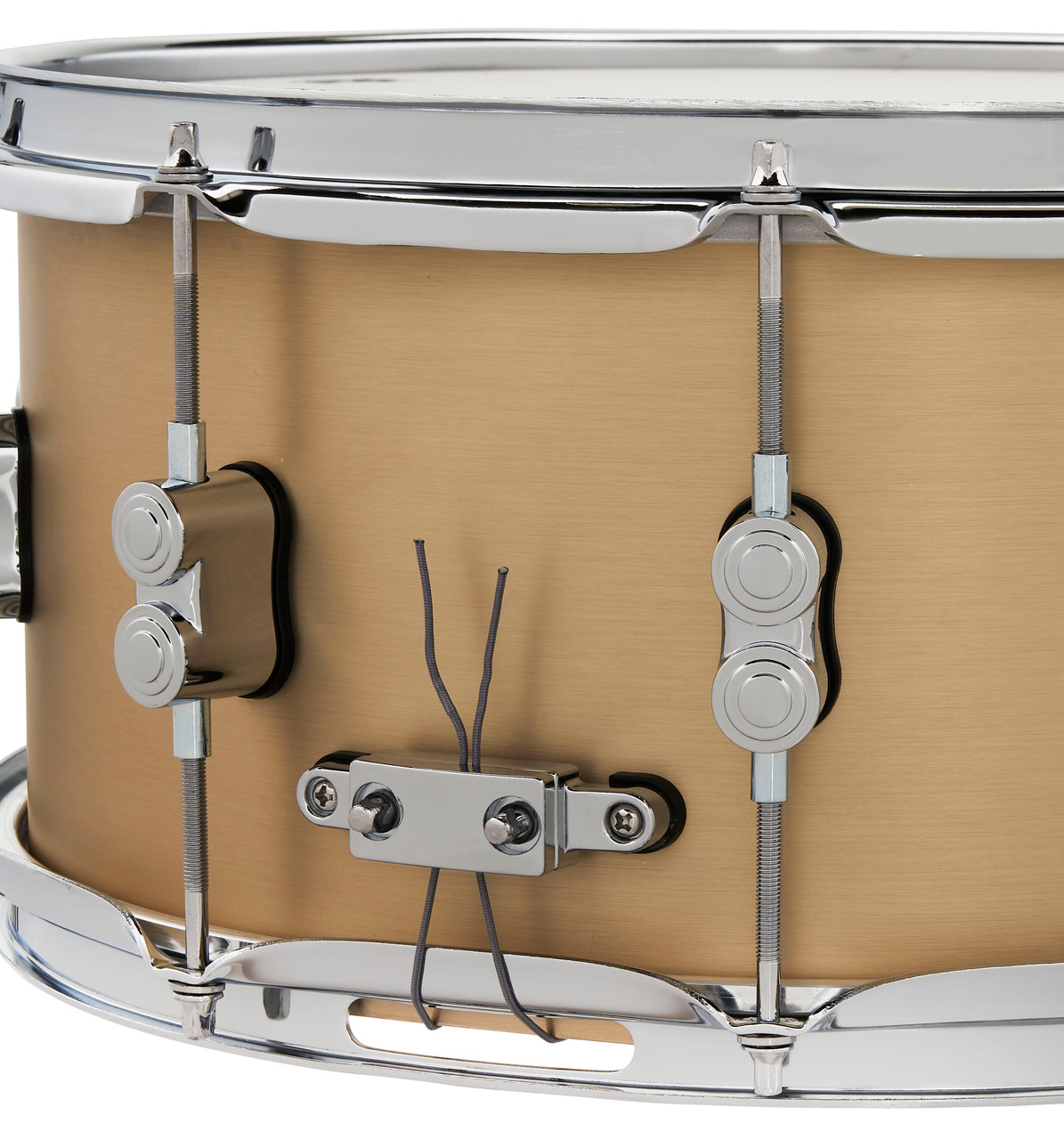 PDP Concept Select 6.5x14 Snare Drum with 3mm Bell Bronze shell and chrome hardware, offering warm tone, crisp attack, and elegant professional design.
