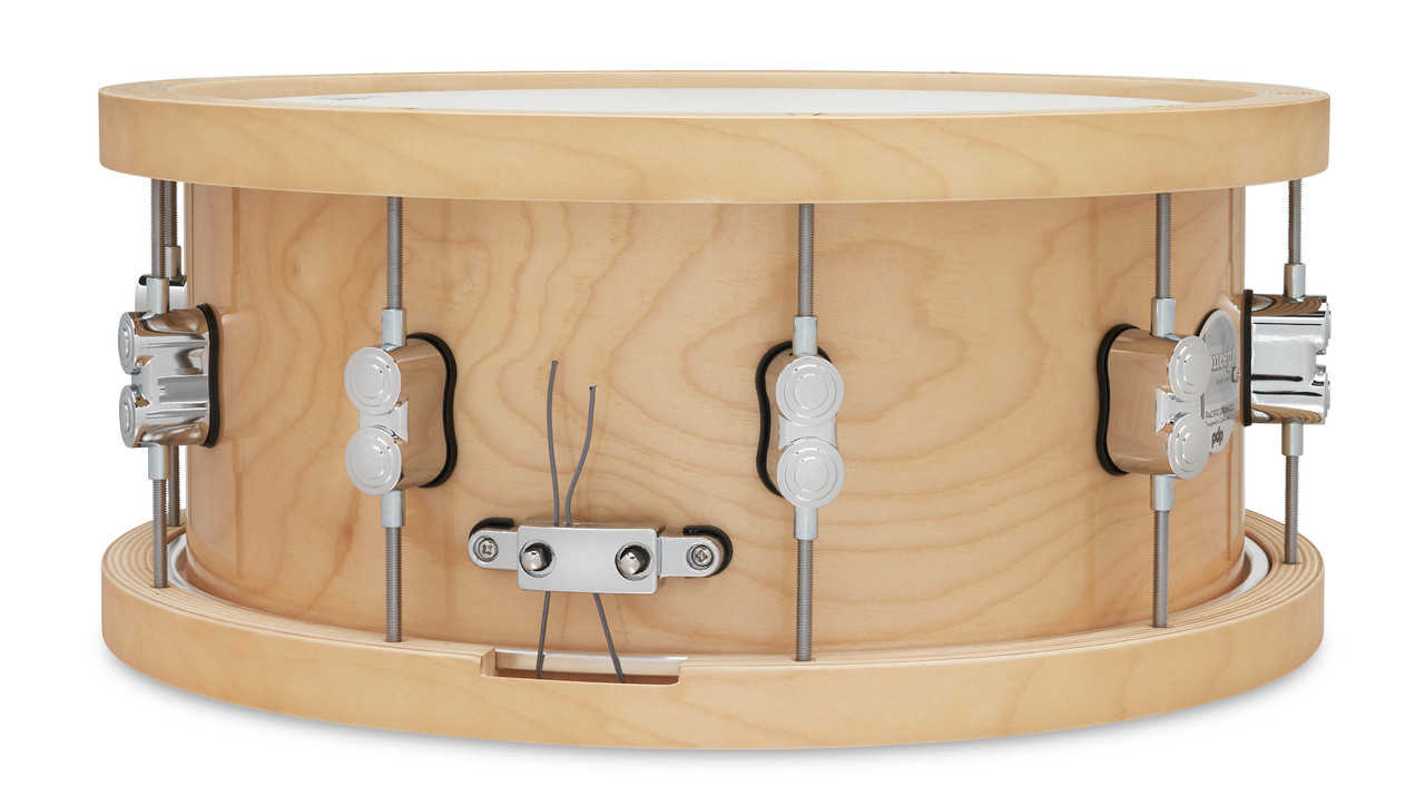PDP Concept 20-Ply 6.5x14 Thick Wood Hoop Natural Maple Snare (PDSN6514NAWH) | Musician Madness