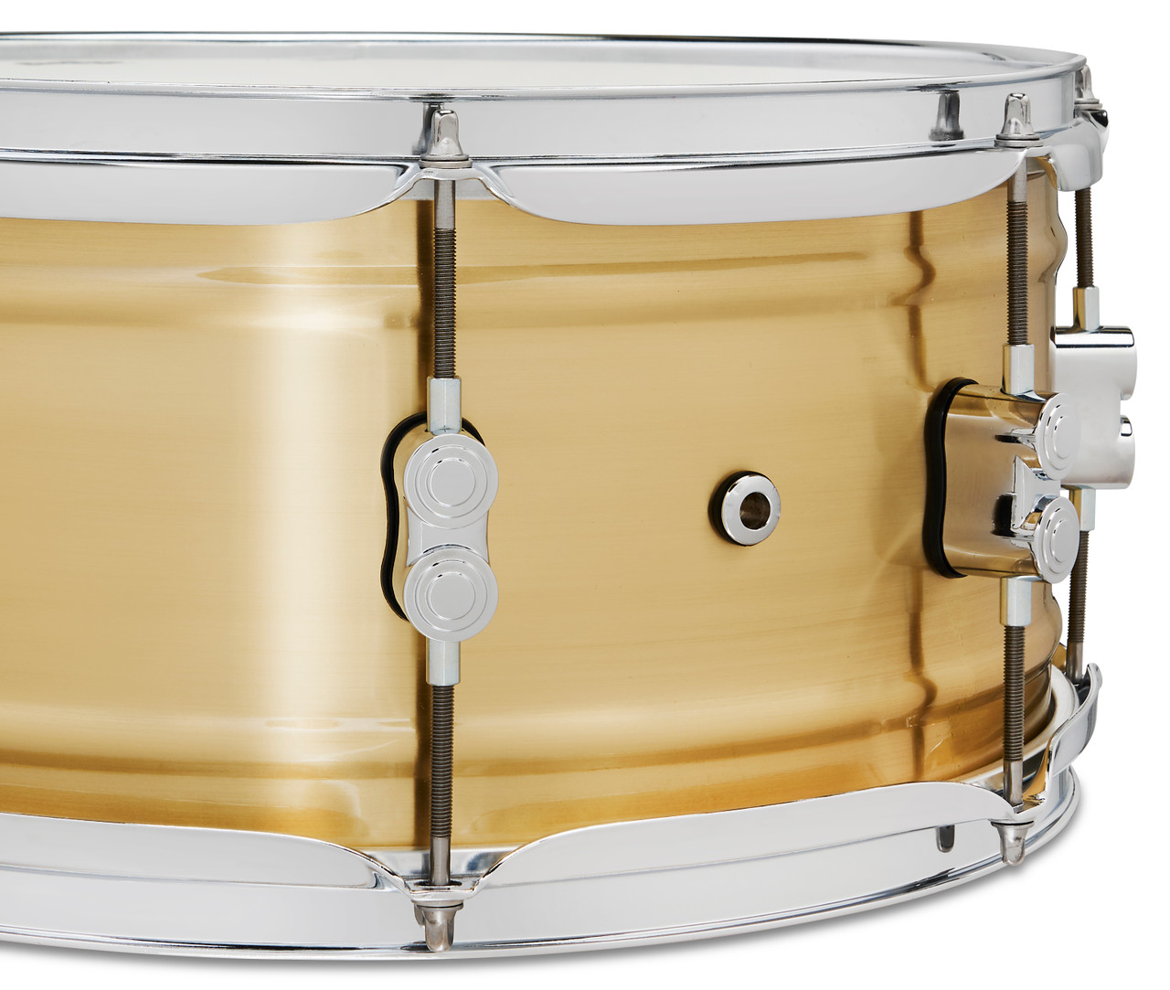 PDP Concept Series 6.5x14 1.2mm Natural Satin Brushed Brass (PDSN6514NBBC) | Musician Madness
