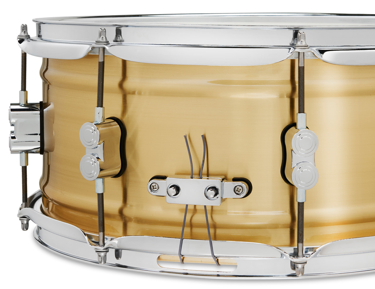 PDP Concept Series 6.5x14 1.2mm Natural Satin Brushed Brass (PDSN6514NBBC) | Musician Madness