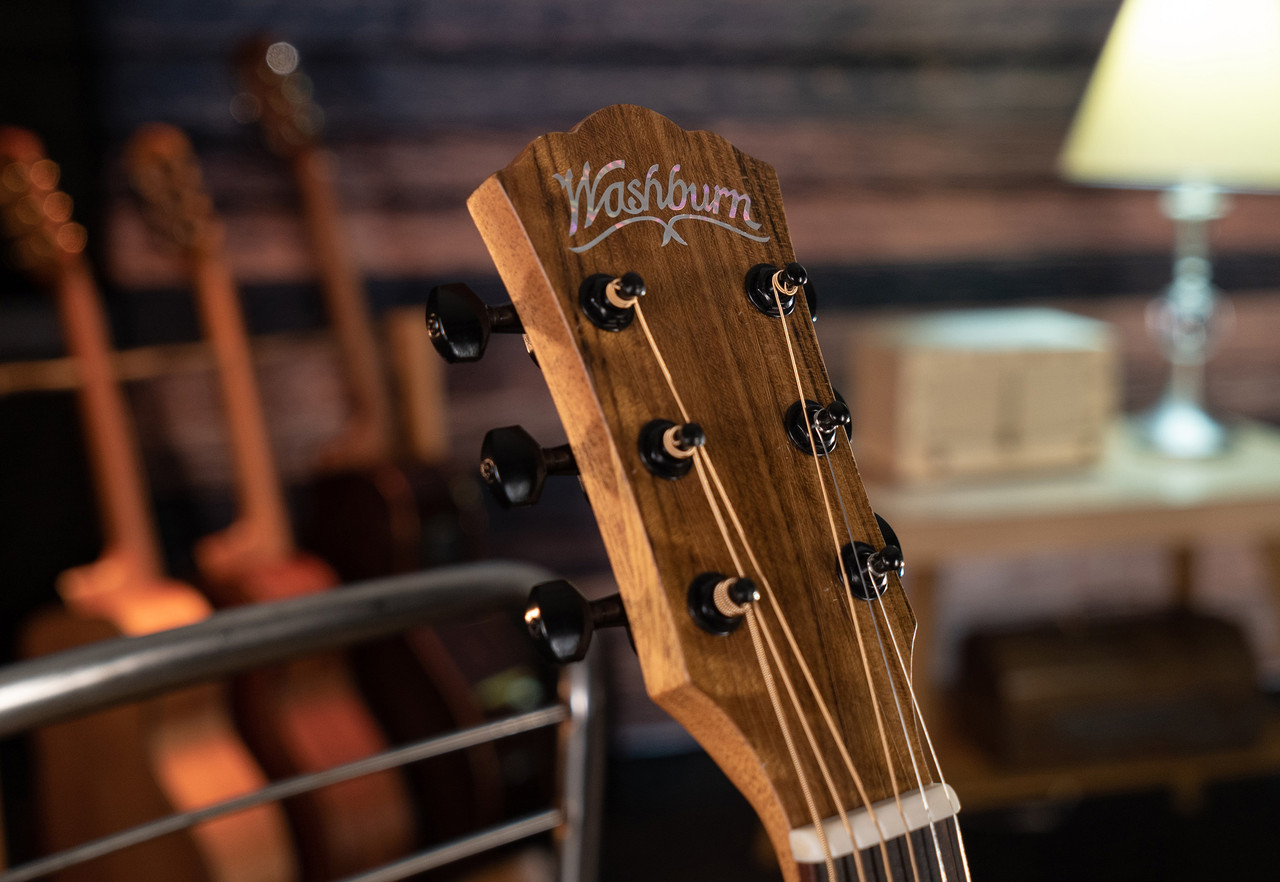 Washburn Novo S9 Bella Tono Studio Acoustic Guitar - Gloss Charcoal Burst (BTS9CH-D-U) | Musician Madness