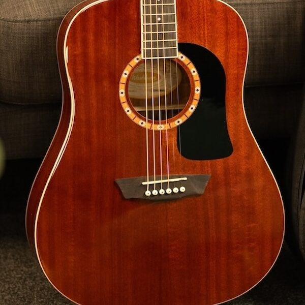 Washburn WD100DL Dreadnought Mahogany Acoustic Guitar w/ Gigbag (WD100DLMK-U) | Musician Madness