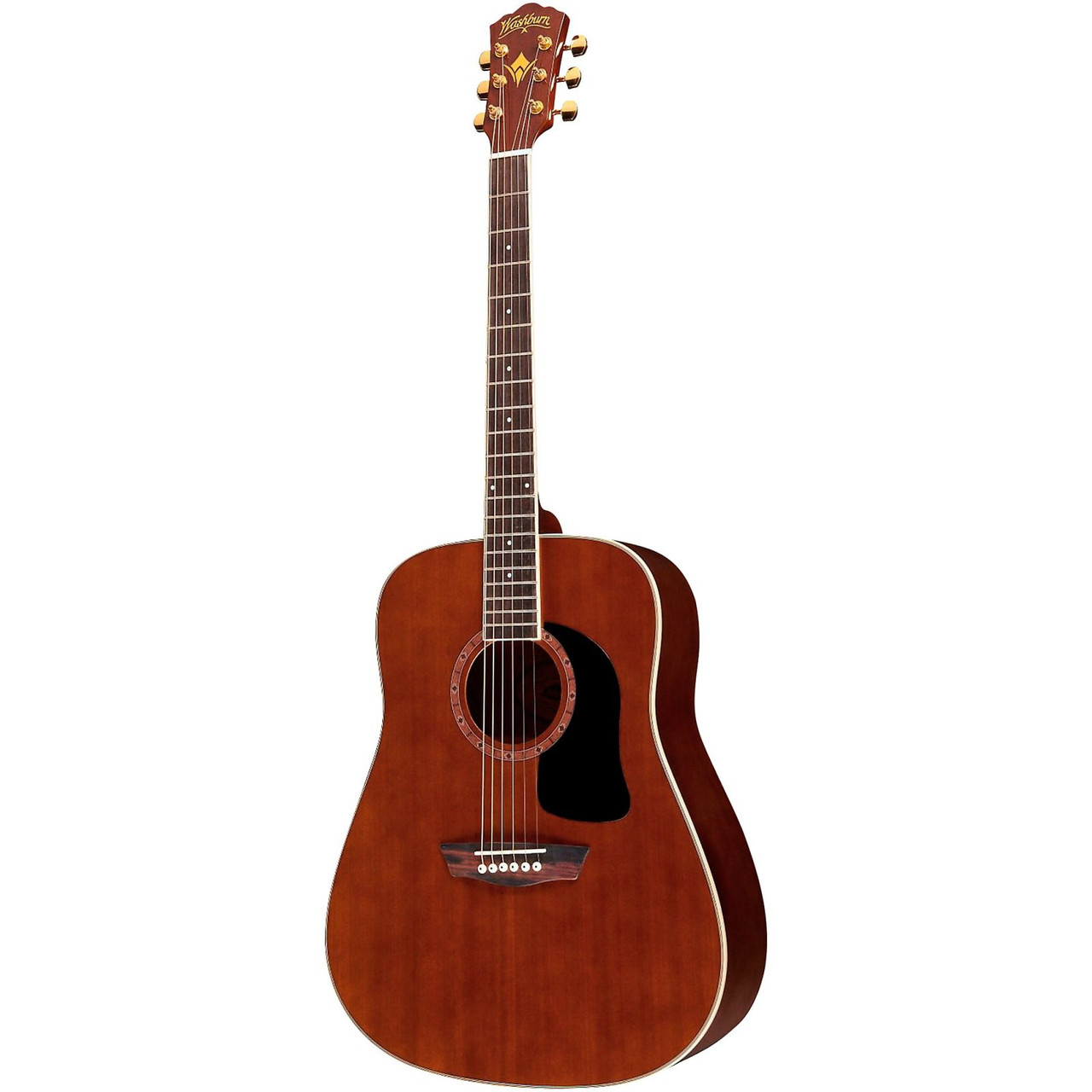 Washburn WD100DL Dreadnought Mahogany Acoustic Guitar w/ Gigbag (WD100DLMK-U) | Musician Madness