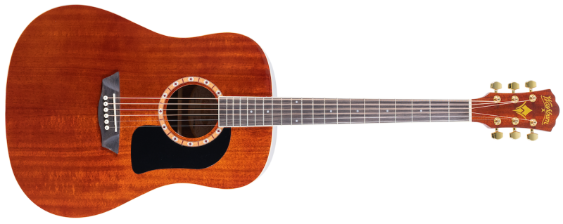 Washburn Dreadnought Mahogany Acoustic Guitar with Gigbag (WD100DLMK-U)