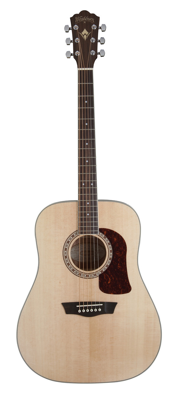 Washburn D10S Heritage 10 Series Dreadnought Acoustic Guitar - Natural (HD10S-O-U) | Musician Madness