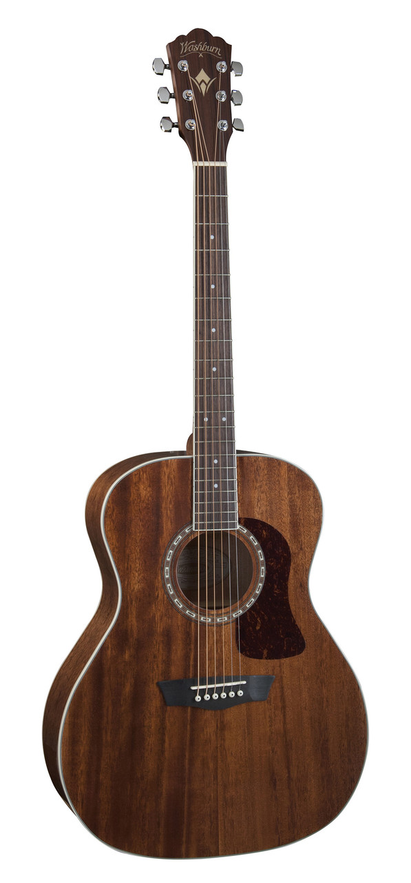 Washburn G12S Heritage 10 Series Grand Auditorium Acoustic Guitar in Natural finish with solid spruce top and mahogany back and sides – Musician Madness