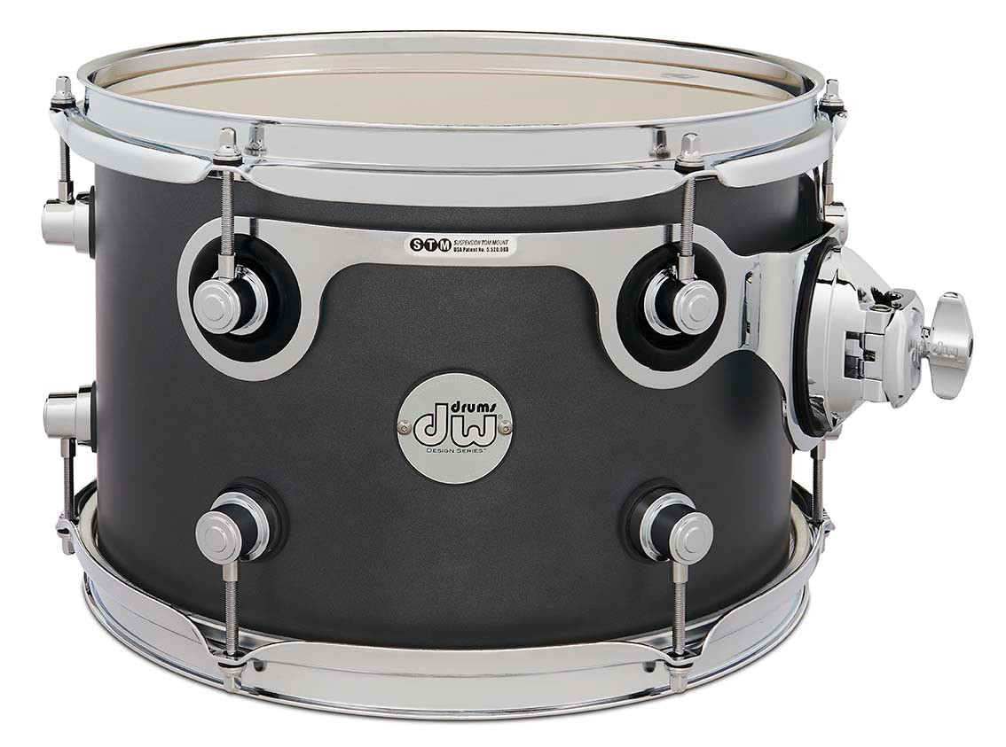 DW Design Series 8x12 Tom - Iron Satin Metallic (DDLM0812STIM) | Musician Madness