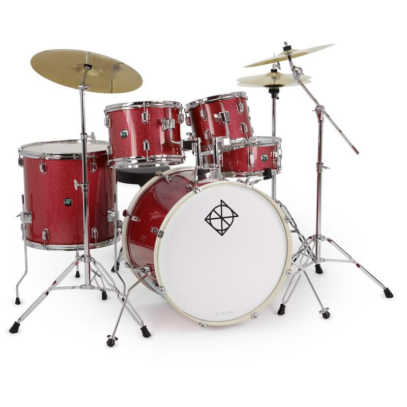 Dixon Spark 5pc Wine Red Complete Outfit (PODSP522C1SWR) | Musician Madness
