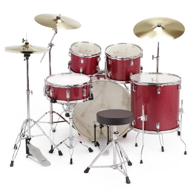 Dixon Spark 5pc Wine Red Complete Outfit (PODSP522C1SWR) | Musician Madness