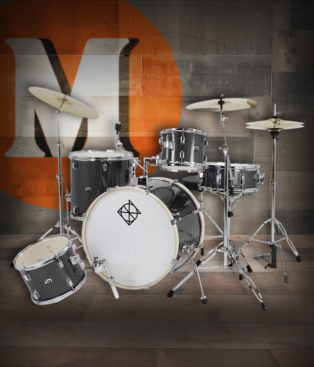 Dixon Spark 5pc - Misty Black Complete Outfit (PODSP522C1SMBK) | Musician Madness
